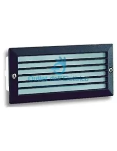 Rosa Licht ELTO1504 Einbau-Stufenleuchte E27 schwarz mit Gitter